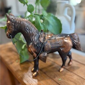 Vintage‎ Bronze Decorative Horse Figurine